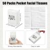 Ctosree 50 Pack Church Pocket Tissues Travel Packs Bulk 500 Sheet Small Tissues Pocket Packs Party Favors 3 Ply Mini Travel Size Individual for Christian view 3