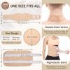 4Pcs Castor Oil Pack Wrap Organic Cotton 100% for Liver Detox, Reusable Stomach Neck Breast Castor oil Compress Pads Kit for Lymphatic Drainage, Adjustable Velcro Strap Belly & Neck Wrap, Anti-Leak view 3