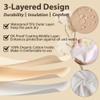 4Pcs Castor Oil Pack Wrap Organic Cotton 100% for Liver Detox, Reusable Stomach Neck Breast Castor oil Compress Pads Kit for Lymphatic Drainage, Adjustable Velcro Strap Belly & Neck Wrap, Anti-Leak view 4