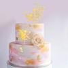 11 Pcs Gold Fairy Cake Toppers Flower Angel Cupcake Topper Ballet Fairy Birthday Cake Decorations for Birthday Wedding Decoration Supplies view 4