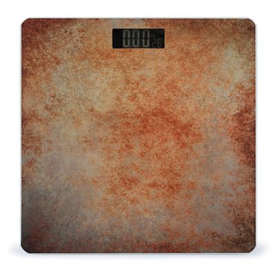 Abstract Brown Rust Art Scale for Body Weight Smart Accurate Digital Bathroom Scale with Easy Read LCD