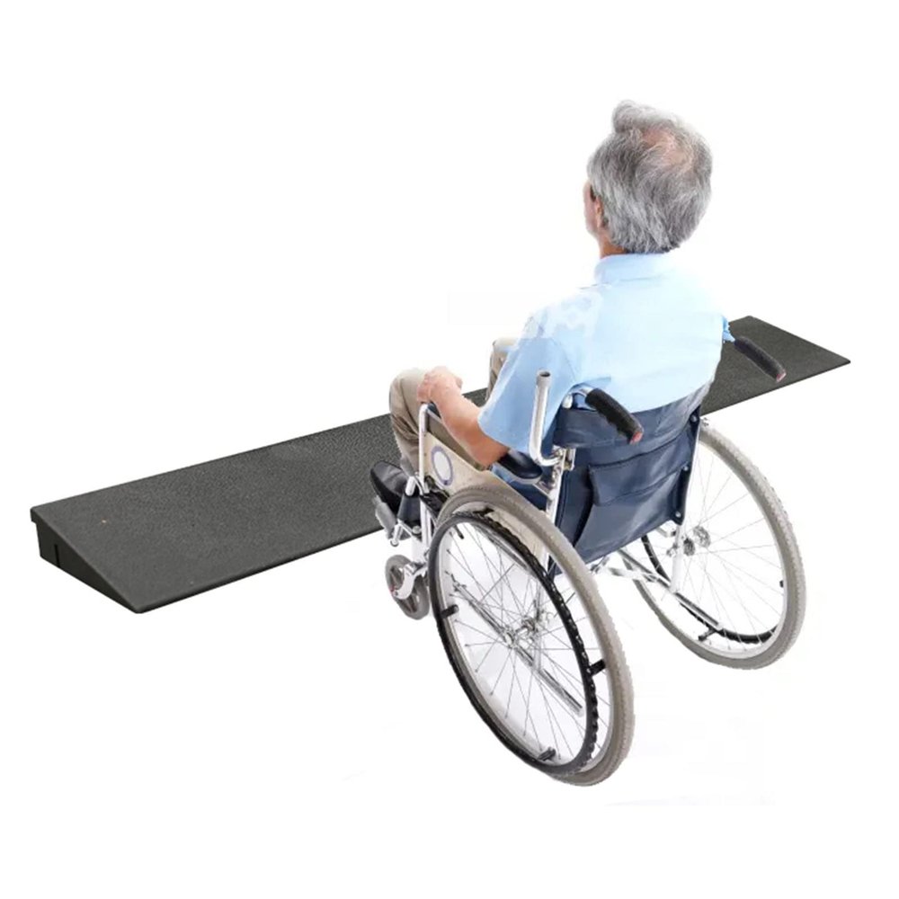 WORDFUN Portable Threshold Ramps, Lightweight Rubber Door Step Ramp, Mobility Kerb Ramps, Curb Ramp for Doorways Wheelchairs Bicycles Stairs Sidewalk Scooter Bike