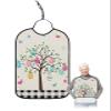 Kewadony Adult Bibs for Elderly Women - Happy Easter Waterproof Dining Clothing Protectors with Crumb Catcher for Eating/Feeding, Watercolor Eggs Tree Bunny Butterfly Buffalo Check Terry Cloth Bib view 1