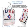 Kewadony Adult Bibs for Elderly Women - 4th of July Waterproof Dining Clothing Protectors with Crumb Catcher for Eating/Feeding, Dog with Balloon American Star Terry Cloth Bib Machine Washable view 2