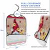 Kewadony Adult Bibs for Elderly Women - Ladybug Gnomes Waterproof Dining Clothing Protectors with Crumb Catcher for Eating/Feeding, Summer Spring Flroal Wood Board Terry Cloth Bib Machine Washable view 2