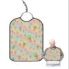Kewadony Adult Bibs for Elderly Women - Summer Ice Cream Waterproof Dining Clothing Protectors with Crumb Catcher for Eating/Feeding, Rainbow Colorful Stripes Terry Cloth Bib Machine Washable view 1