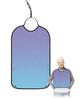 Kewadony Adult Bibs for Elderly Women - Purple Blue Ombre Waterproof Dining Clothing Protectors with Crumb Catcher for Eating/Feeding, Blue Violet Terry Cloth Bib Machine Washable view 1