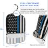 Kewadony Adult Bibs for Elderly Women - Thin Blue Line Flags Waterproof Dining Clothing Protectors with Crumb Catcher for Eating/Feeding, American Police Law Enforcement Terry Cloth Bib Washable view 2