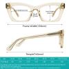 FYTOO Fashion Reading Glasses 2.25 for Women Blue Light Blocking Glasses Butterfly Frame Computer Readers Anti UV Salome FT0184 view 2