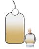 Kewadony Adult Bibs for Elderly Women - Yellow Ombre Waterproof Dining Clothing Protectors with Crumb Catcher for Eating/Feeding, Gradient Yellow Terry Cloth Bib Machine Washable view 1