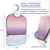Kewadony Adult Bibs for Elderly Women - Pink Purple Ombre Waterproof Dining Clothing Protectors with Crumb Catcher for Eating/Feeding, Colorful Violet Gradient Terry Cloth Bib Machine Washable view 2