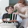 Kewadony Adult Bibs for Elderly Women - Thin Green Line Flag Waterproof Dining Clothing Protectors with Crumb Catcher for Eating/Feeding, American Flag Green Stripes Terry Cloth Bib Machine Washable view 3