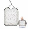 Kewadony Adult Bibs for Elderly Women - Spring Florals Waterproof Dining Clothing Protectors with Crumb Catcher for Eating/Feeding, Farmhouse Summer Florals Terry Cloth Bib Machine Washable view 1