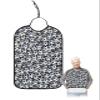 Kewadony Adult Bibs for Elderly Women - Sport Soccer Balls Waterproof Dining Clothing Protectors with Crumb Catcher for Eating/Feeding, Sport Black and White Terry Cloth Bib Machine Washable view 1