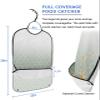 Kewadony Adult Bibs for Elderly Women - Light Green Ombre Moroccan Waterproof Dining Clothing Protectors with Crumb Catcher for Eating/Feeding, Geometric Simple Line Terry Cloth Bib Machine Washable view 2