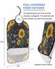 Kewadony Adult Bibs for Elderly Women - Rustic Sunflower Waterproof Dining Clothing Protectors with Crumb Catcher for Eating/Feeding, Black Farmhouse Yellow Florals My Sunshine Terry Cloth Bib view 2