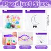 70 Pcs Weekly Pill Pouch Bags Zippered Reusable Medicine Organizer Set Self Sealing Medicine Organizer Travel Plastic Pill Bags with Slide Lock for Small Items Storage(Moon and Sun) view 2
