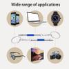 4 Pcs Mini Eyeglass Screwdriver, 4 in 1 Watches Precision Screwdriver Kit, Eyeglass Repair Set, Sunglass Watch Toy Repair with Keychain, Stainless Steel Alloy Watchmaker Tool(4 colors) view 4