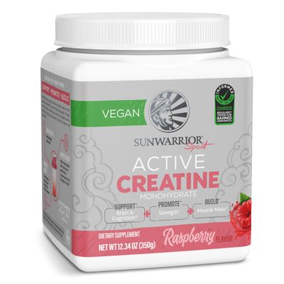 Creatine Monohydrate Powder Micronized PreWorkout Recovery Supplement | Support Muscle Building Strength Training Cognition | Vegan & Keto Friendly Easily Mixes (50 Servings) Raspberry Flavored