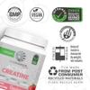 Creatine Monohydrate Powder Micronized PreWorkout Recovery Supplement | Support Muscle Building Strength Training Cognition | Vegan & Keto Friendly Easily Mixes (50 Servings) Raspberry Flavored view 3