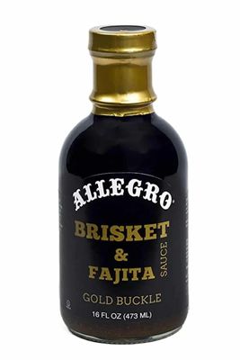 ALLEGRO - The Marinate Everything Marinades - Gold Buckle Brisket & Fajita Sauce - 16 oz, Pack of 6