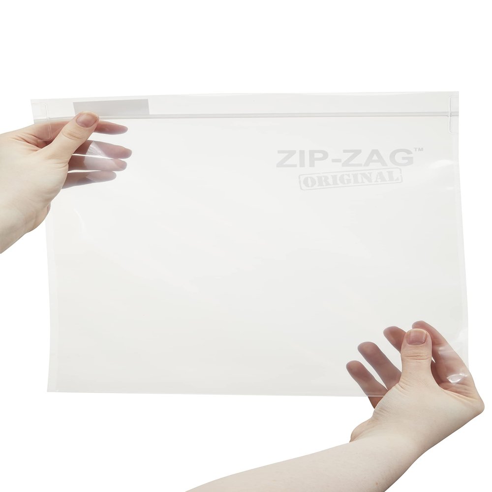 Zip Zag Half Pound Bags - 150 Pack - Reusable, Resealable, UV Protected, Food Grade, Storage Bags, Keep Smells In!