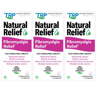 Fibromyalgia Relief for Temporary Relief of Muscle Soreness Discomfort Tenderness Difficulty Moving Joint Pain (3 Pack)