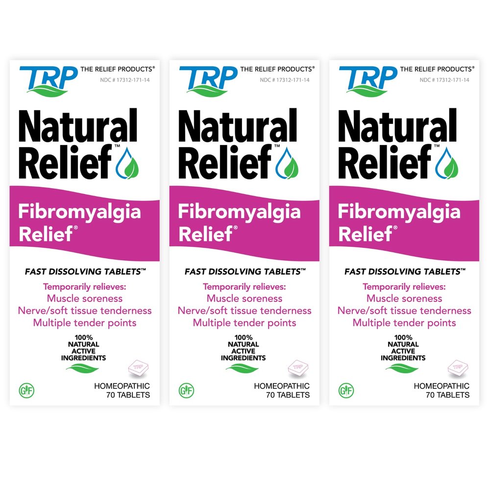 Fibromyalgia Relief for Temporary Relief of Muscle Soreness Discomfort Tenderness Difficulty Moving Joint Pain (3 Pack)