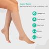 Juzo Basic 15-20 mmHg Compression Stockings, Knee High, Closed Toe | Compression Socks for Women/ Men for Tired, Aching or Swollen Legs, Minor Varicosities | Black, X-Large view 4