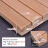 HDYZJQ Raised Wood Shower Mats for Showers Anti Slip for Elderly Large, 16 20 24 28 32 36 Inch Long Heavy Teak Bath Mats for Bathroom Floor/Outside Tub, Quick Dry(28x32x1.2in(70x80x3.2cm)) view 3