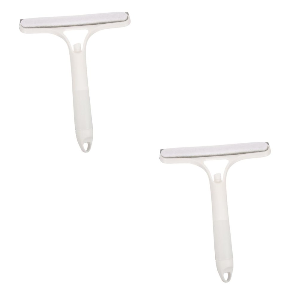 Healifty 2pcs Window Squeegee Ergonomic Handle Shower Glass Door Cleaner for Easy Bathroom and Window Cleaning for Home Office and Hotel Use