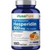 NusaPure Hesperidin 500 mg per Veggie Caps - 180 Capsules (BioPerine, High Absorption, Non-GMO) view 1