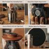 CASE ELEGANCE - Cylindor Humidor - Tupperdor Air-Tight Glass Jar, Acacia Wood Lid, Digital Hygrometer, Spanish Cedar, Divider System, and Starter Humidity Pack - Holds 25-35 Cigars view 3