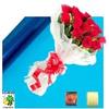Flower Bee Floral Supply Cellophane Wrap Transparent, Iridescent or Victorian Lace Rolls Choose Colors Choose length 20, 24, 30, 40 Inch Choose Feet 25-100 30 Inch, Sapphire Blue view 2