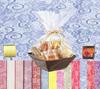 Flower Bee Floral Supply Cellophane Wrap Transparent, Iridescent or Victorian Lace Rolls Choose Colors Choose length 20, 24, 30, 40 Inch Choose Feet 25-100 24 Inch, LACE~ Lt. Blue view 4