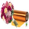 Flower Bee Floral Supply Cellophane Wrap Transparent, Iridescent or Victorian Lace Rolls Choose Colors Choose length 20, 24, 30, 40 Inch Choose Feet 25-100 40 Inch, Amber Yellow view 2