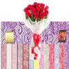 Flower Bee Floral Supply Cellophane Wrap Transparent, Iridescent or Victorian Lace Rolls Choose Colors Choose length 20-40 Inch Feet 100 X 20 Inch, LACE~ Purple view 2