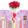 Flower Bee Floral Supply Cellophane Wrap Transparent, Iridescent or Victorian Lace Rolls Choose Colors Choose length 20, 24, 30, 40 Inch Choose Feet 25-100 20 Inch, LACE~ Lavender view 2