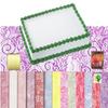 Flower Bee Floral Supply Cellophane Wrap Transparent, Iridescent or Victorian Lace Rolls Choose Colors Choose length 20, 24, 30, 40 Inch Choose Feet 25-100 20 Inch, LACE~ Lavender view 3