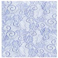Flower Bee Floral Supply Cellophane Wrap Transparent, Iridescent or Victorian Lace Rolls Choose Colors Choose length 20, 24, 30, 40 Inch Choose Feet 25-100 20 Inch, LACE Lt Blue