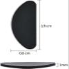 5 Pair Black Silicone Adhesive Eyeglass Nose Pads, Anti-Slip D-Type Eyeglass Nose Grips Nosepads for Eyeglass Glasses Sunglasses Eyeglass Repair Kits view 2