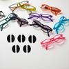 5 Pair Black Silicone Adhesive Eyeglass Nose Pads, Anti-Slip D-Type Eyeglass Nose Grips Nosepads for Eyeglass Glasses Sunglasses Eyeglass Repair Kits view 4