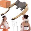 2023 Shiatsu Neck and Shoulder Massager with Soothing Heat, Electric Deep Tissue 3D Kneading Massage Pillow, Simulate Human Hand Grasping and Kneading, for Neck, Back, Shoulder, Foot, Leg, Orange view 1