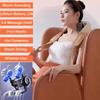 2023 Shiatsu Neck and Shoulder Massager with Soothing Heat, Electric Deep Tissue 3D Kneading Massage Pillow, Simulate Human Hand Grasping and Kneading, for Neck, Back, Shoulder, Foot, Leg, Orange view 2