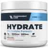 Transparent Labs Hydrate Naturally Sweetened Electrolytes Powder - Hydration Powder Electrolytes with Coconut Water, Calcium, Taurine, & Potassium - 40 Servings, Tropical Punch view 1