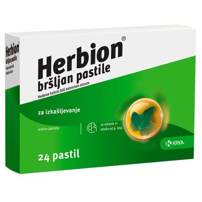 Herbion Ivy lozenges Contain Dry Extract of Common Ivy Leaf