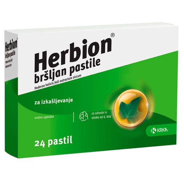 Herbion Ivy lozenges Contain Dry Extract of Common Ivy Leaf