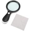 10X Handheld Magnifying Glass with LED Light  3.5 Inch Illuminated Magnifier for Reading, Stamp Collecting, Jewelry Inspection, Coin Grading, and Detailed Work view 3