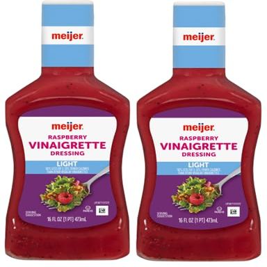 Light Raspberry Vinaigrette Salad Dressing (Pack Of 2 Bottles), 16 oz. Each