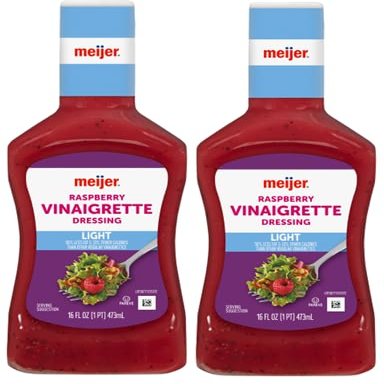 Light Raspberry Vinaigrette Salad Dressing (Pack Of 2 Bottles), 16 oz. Each
